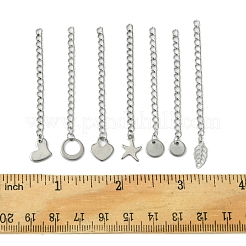 7 шт. 7 стиля удлинитель цепи из нержавеющей стали 304 STAS-FS0001-49P