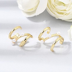 Boucles d'oreilles manchette en laiton&nbsp;PL-CBA43D6-02G