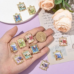 12шт 6 стиля подвески из сплава с эмалью FIND-YW0007-49