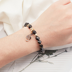 2 нити натуральных золотисто-блестящих бусин обсидиана&nbsp;G-OC0002-67