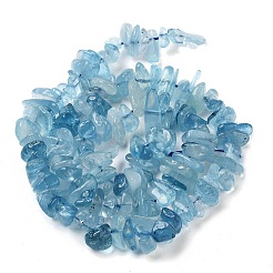 Natürliche Aquamarin Chip-Perlen Stränge&nbsp;X-G-E271-96