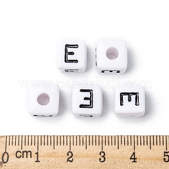 Buchstaben-Acrylperlen&nbsp;X-OPDL-R050-10mm-E