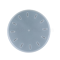 Stampi in silicone per la decorazione della parete dell'orologio tondo piatto&nbsp;X-SIMO-PW0001-421
