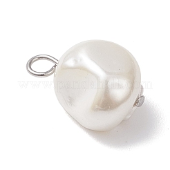 Подвески из гальванизированных ракушечных жемчужин PALLOY-JF04641-02