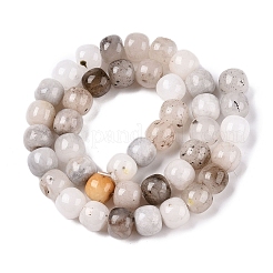 Chapelets de perles en jade blanc naturel teinté&nbsp;G-T138-D27