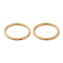 Ионное покрытие (ip) 304 нержавеющая сталь простые кольца&nbsp;RJEW-I101-01A-G