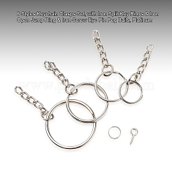 300 шт. 6 стильных застежки для ключей IFIN-YW0001-22