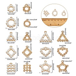 Пластиковые кулоны с имитацией жемчуга PALLOY-NB0001-71