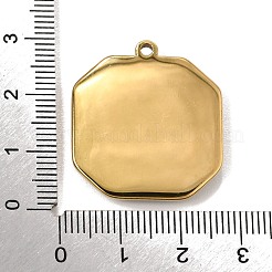 Pendentifs en acier inoxydable 304 et nacre d'ormeau naturelle&nbsp;SH-CBA7184-01H-G