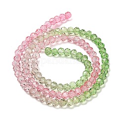 Brins de perles de verre peints transparents&nbsp;LS-DGLA-A034-T3mm-A18