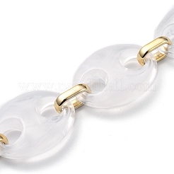 Цепочки из акрила в зернах ручной работы AJEW-JB00744-01