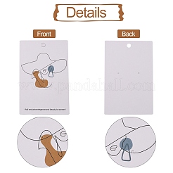 Картонных карт дисплей ювелирных изделий CDIS-H002-01A-02