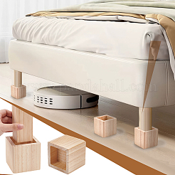 Квадратные деревянные ножки для мебели&nbsp;LS-AJEW-WH0661-19A