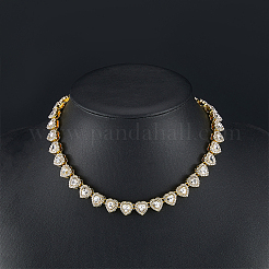 1 шт. сердце из цинкового сплава со стразами&nbsp;NJEW-SP0001-06G