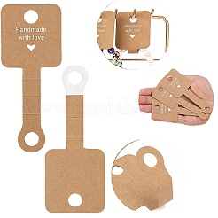 Cartellini espositivi per bracciali/collane/elastici per capelli con piega in carta&nbsp;PW-WGA2949-01