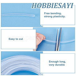 Hohle PVC-Stäbchen für die Tournüre eines Brautkleids&nbsp;FIND-WH0018-40B