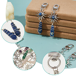 10 шт. подвеска в виде острой пули из натурального кварцевого кристалла&nbsp;HJEW-FH00149