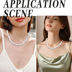 120 шт. синтетические бусины из лунного камня&nbsp;G-PA0001-75B