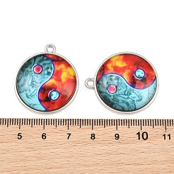 Anhänger aus bedrucktem Legierungsglas&nbsp;GL-CBA2376-01P-C