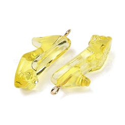 Подвески из прозрачной смолы со стразами&nbsp;RESI-Q021-01E