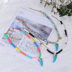 Бусы хейши из полимерной глины ручной работы NJEW-JN02817