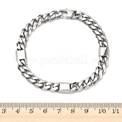 Bracelets à maillons cubains en acier inoxydable 304 pour femmes&nbsp;BJEW-G779-04A-P