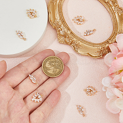 8шт 2 стиля латунные подвески с микропаве и кубическим цирконием&nbsp;KK-HS0015-64