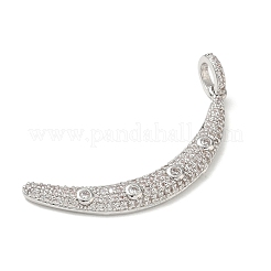 Pendentifs en laiton zircon cubique transparent&nbsp;CU-CBAC53C-03P