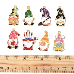 24шт 8 стиля подвески из сплава с эмалью&nbsp;ENAM-FS0002-80