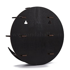Schwarzes Kristall-Wandregal aus Holz zum Aufhängen&nbsp;ODIS-C009-01B