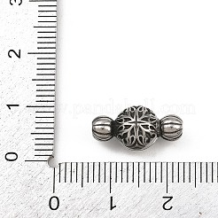 316サージカルステンレススチール製マグネット留め具  ラウンド  アンティークシルバー  8x16x7.5mm  セパレート：8x12x6mm&nbsp;STAS-Z165-10AS-03