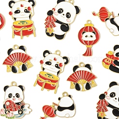 28шт 7 стиля подвески из сплава с эмалью&nbsp;ENAM-FS0002-82