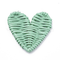 Spruzzo fatto a mano canna dipinta / perle intrecciate in rattan&nbsp;WOVE-N007-06B