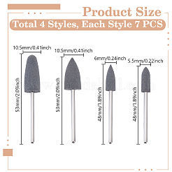 28 шт. многофункциональные полировальные насадки из силикона и сплава&nbsp;TOOL-WH0052-65