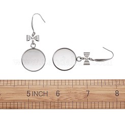 Crochets de boucles d'oreilles en acier inoxydable chirurgical 316&nbsp;STAS-TAC0001-01B