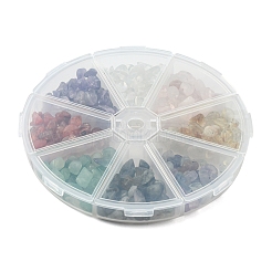 80 г 8 стилей натуральных и синтетических бусин из смешанных драгоценных камней G-FS0005-50