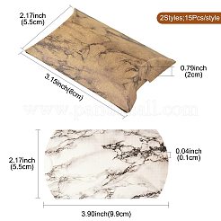 30 шт. 2 подарочных коробки с мраморным принтом из бумаги&nbsp;CON-FS0001-21A