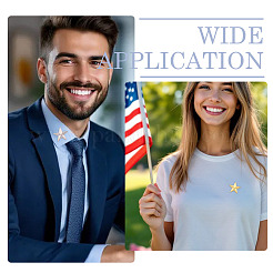 12 шт. брошь в виде звезды из цинкового сплава 2 цветов FIND-TA0008-16