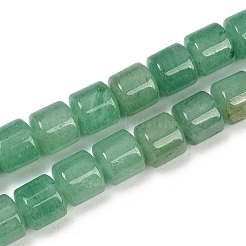Естественный зеленый авантюрин бисер нитей G-G275-D01-10x10mm