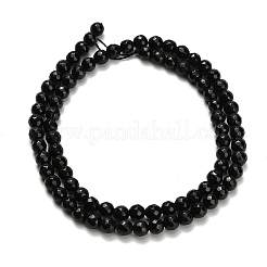 Натуральный черный турмалин бисер нитей&nbsp;G-H329-D02-4mm