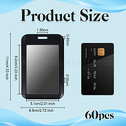60 шт. пластиковый держатель удостоверения личности&nbsp;DIY-WA0001-07
