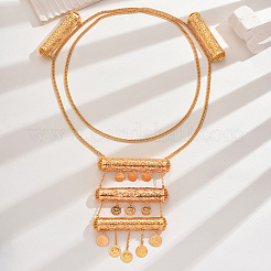 Винтажная латунная длинная цепочка-монета с кисточкой на плечо для женщин&nbsp;SC1871