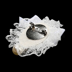 Spilla classica romantica con fiocco in pizzo di poliestere da donna&nbsp;JEWB-B011-02E