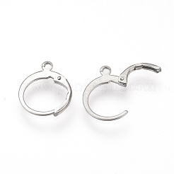 Anlaufgeschützte Ohrringbeschläge aus Edelstahl 304 mit Klappverschluss&nbsp;LS-STAS-S073-01