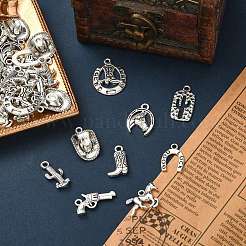 90pcs 9 pendentifs en alliage de style tibétain&nbsp;TIBEP-SZ0001-13