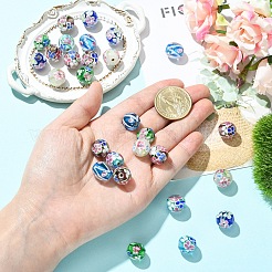 14шт 7 цвета бусины лэмпворк ручной работы&nbsp;LAMP-YW0004-09