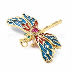 Стойки обшивки латунь микро проложить Циркон подвеску KK-E281-05G-01