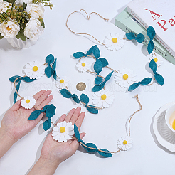 1 шт. фетровые подвесные баннеры с цветами и листьями&nbsp;AJEW-PH0006-87