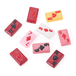 9 шт. двухцветные окрашенные стеклянные бусины&nbsp;LAMP-TA0001-87