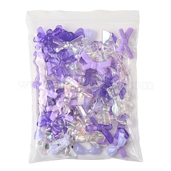 70шт 7 стиля непрозрачные и прозрачные акриловые бусины MACR-FS0002-15